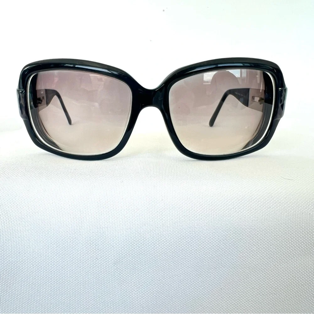 JIMMY CHOO Italy Essie ZP2 BD Rectangle Lenses Leopard w Silver Frame Glasses - Picture 6 of 15
